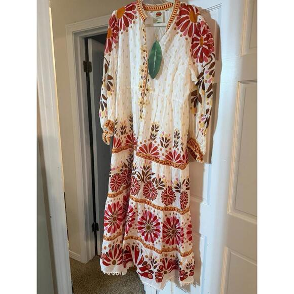Farm Rio Ainika Flowers Maxi Dress NWT Size XL - Picture 15 of 16